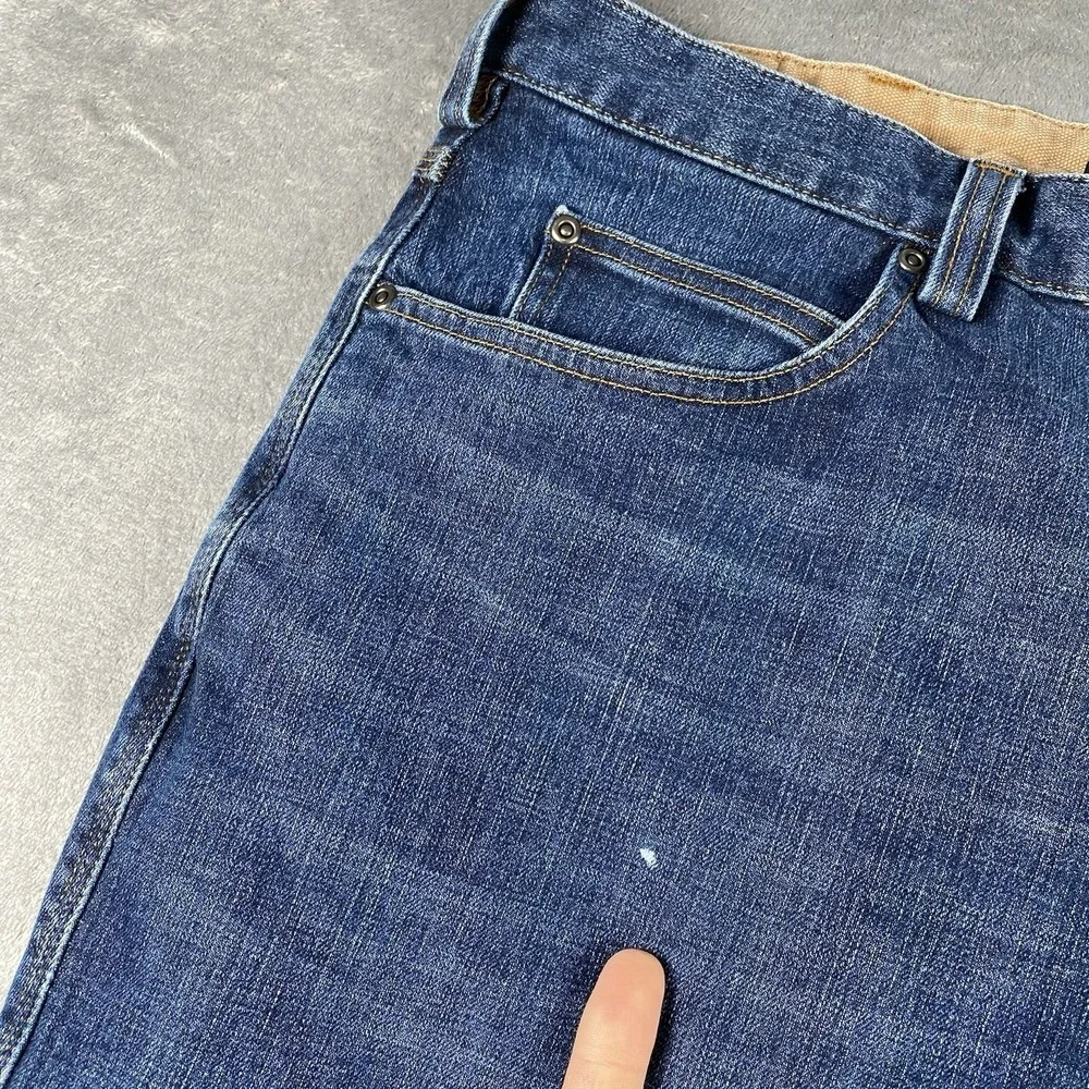 Duluth Trading Jeans Mens Size 40x32 (fit 40x30) Flex Ballroom Relaxed Fit Denim